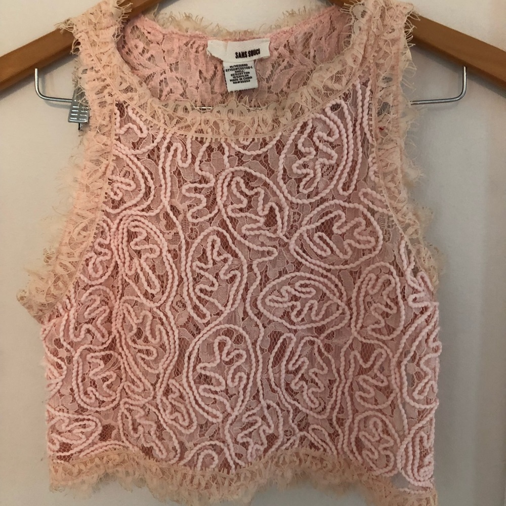lace crop top